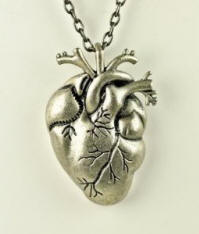 Anatomically Correct Heart Necklace for Christmas