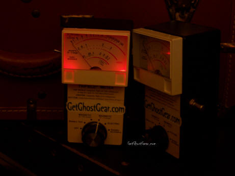 Two analog AC emf meters for ghost hunting