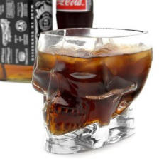 Glass Skull Drinking Cup Christmas Present