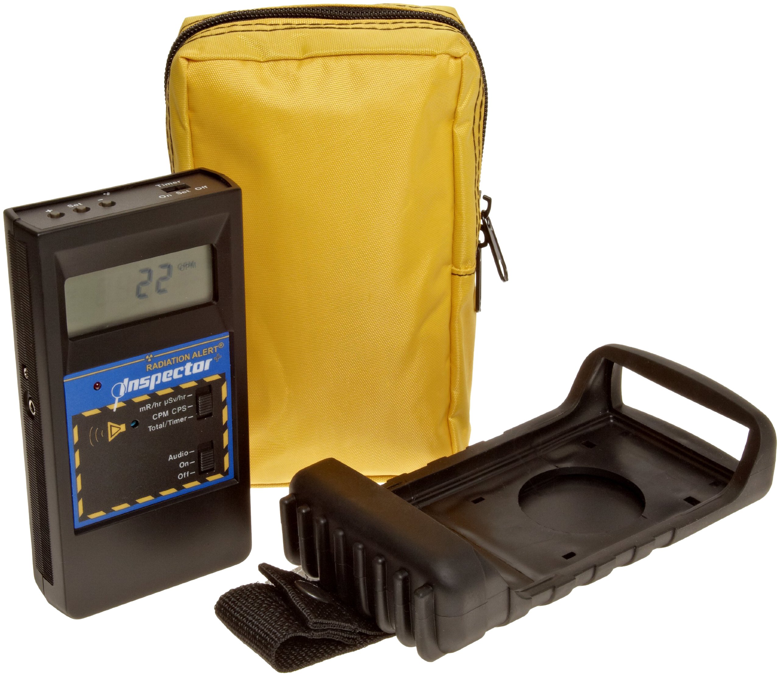 Ghost hunting gear, radiation meter with case